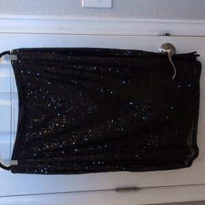 Black Sparkly Time and Tru Skirt size 16-18